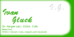 ivan gluck business card